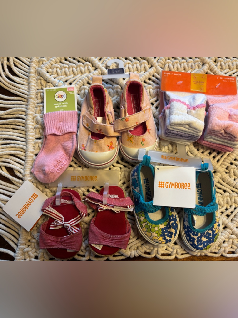 New vintage baby girls shoes and socks baby Gap and Gymboree